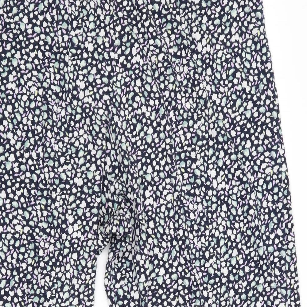 Marks and Spencer Womens Blue Floral   Pyjama Pants Size 12
