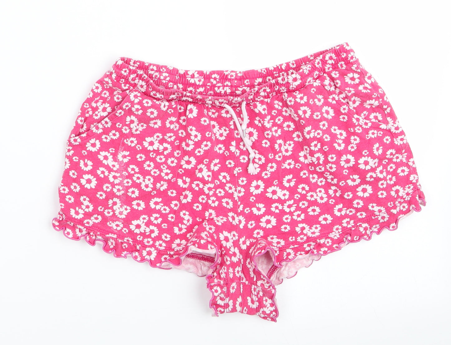 Preworn Womens Red Polka Dot  Sweat Shorts Size 10