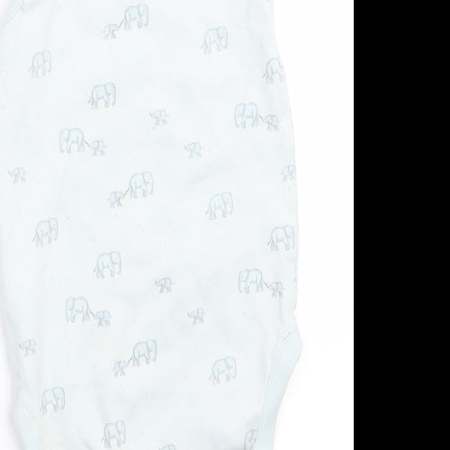NEXT Boys Blue Animal Print  Romper One-Piece Size 9-12 Months  - Elephant Print