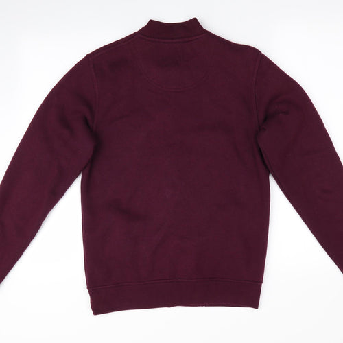 Burtons Mens Purple   Full Zip Sweatshirt Size S