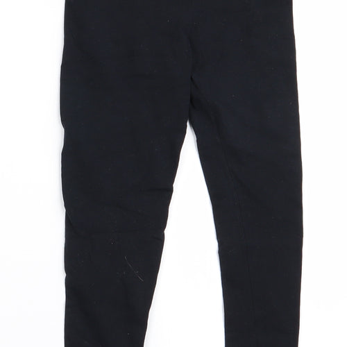 George Girls Black   Jegging Trousers Size 8-9 Years - Lace Hems