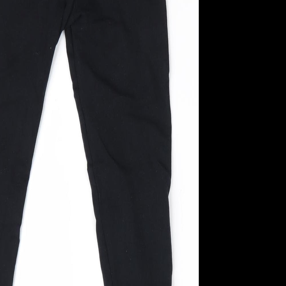 George Girls Black   Jegging Trousers Size 8-9 Years - Lace Hems