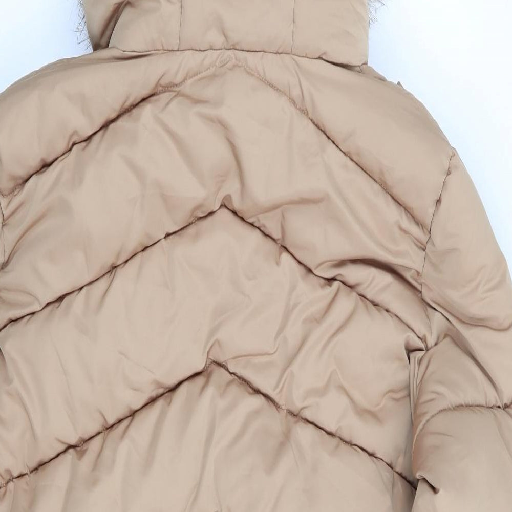 Primark Womens Beige   Overcoat Coat Size 10