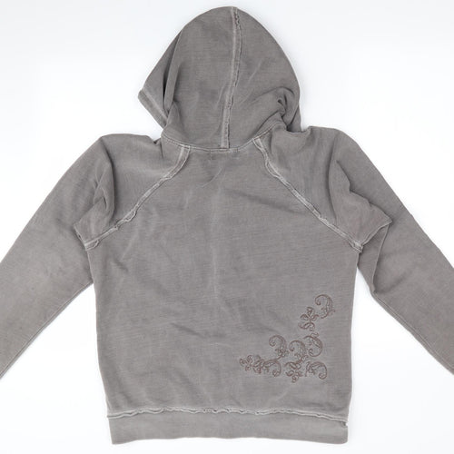 West 49 Womens Brown Floral  Full Zip Hoodie