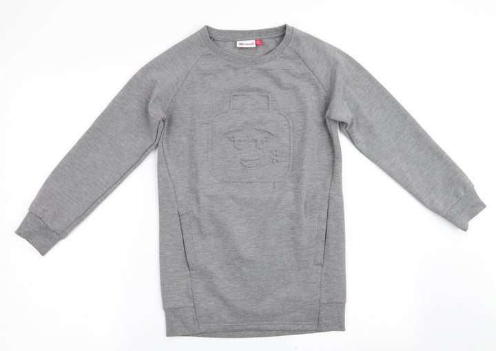 LEGO Boys Grey Pullover Sweatshirt Size 10 Years - LEGO