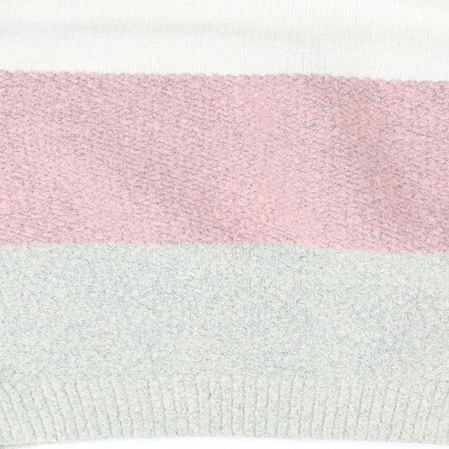 Primark Womens Pink Striped  Pullover Jumper Size 14