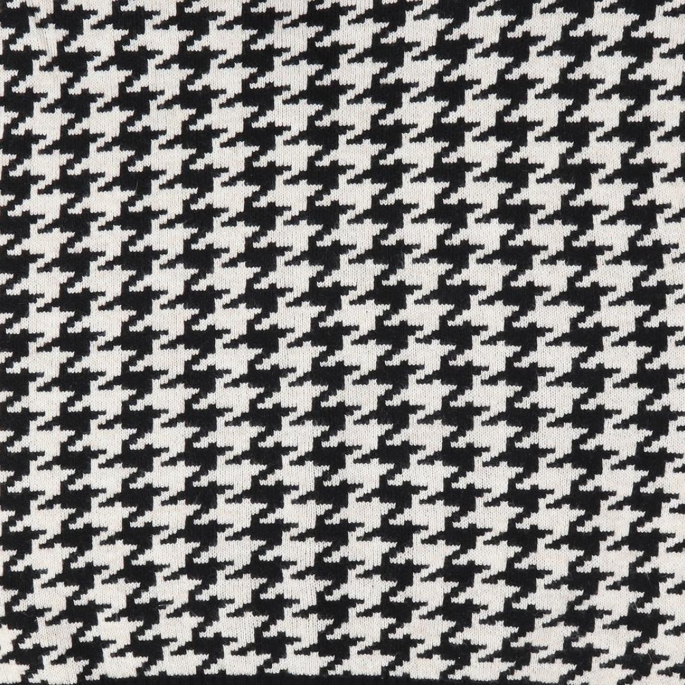 Florence and Fred Mens Black Houndstooth  Vest Jumper Size M