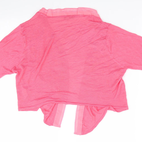 Peacocks Womens Pink   Cardigan Jumper Size 12  - Shrug Style Cardigan