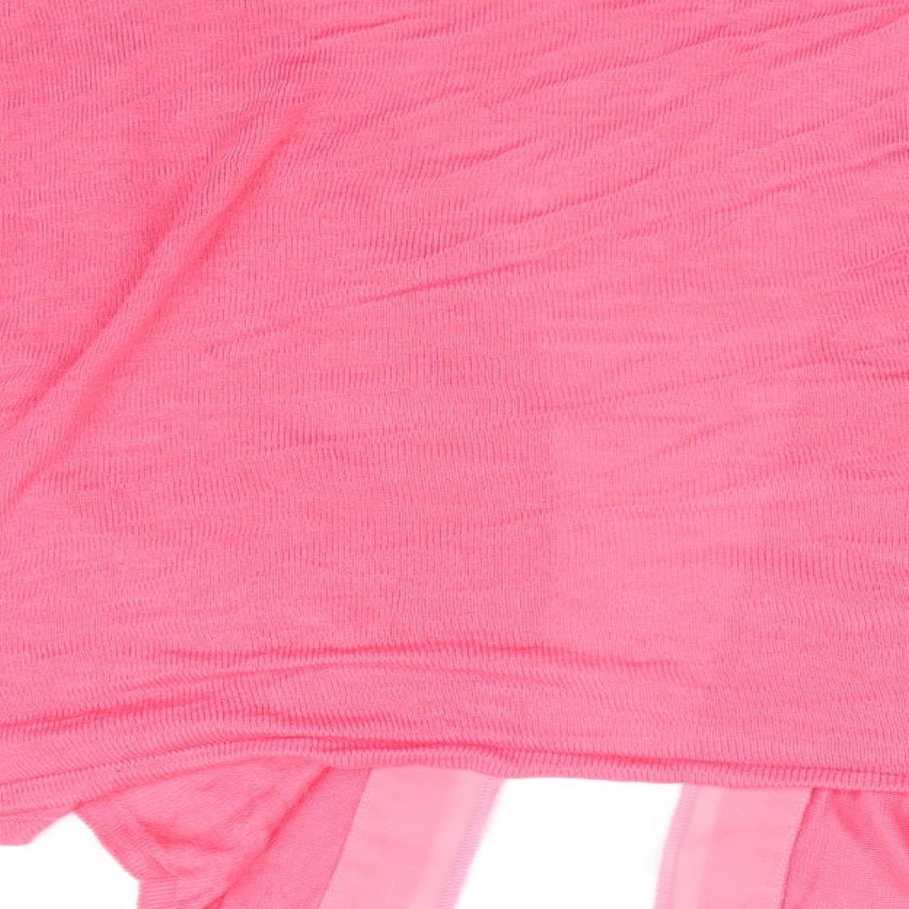 Peacocks Womens Pink   Cardigan Jumper Size 12  - Shrug Style Cardigan
