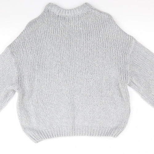 Divided Girls Grey   Pullover Jumper Size 8 Years