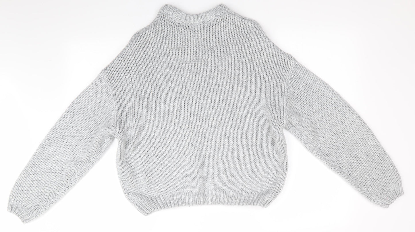 Divided Girls Grey   Pullover Jumper Size 8 Years