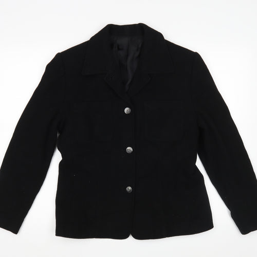 Preworn Womens Black   Pea Coat Blazer One Size