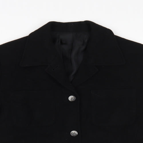 Preworn Womens Black   Pea Coat Blazer One Size