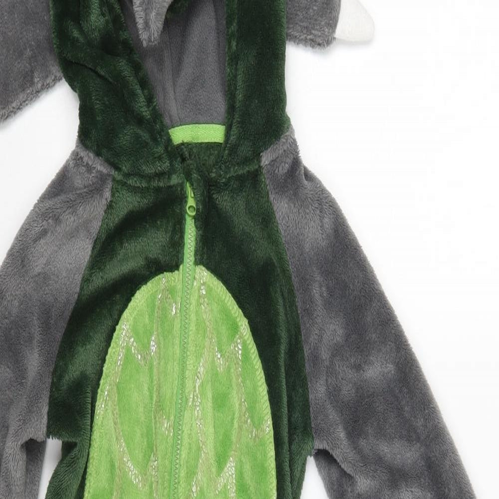 TU Boys Green    One Piece Size 4-5 Years  - triceratops with tail