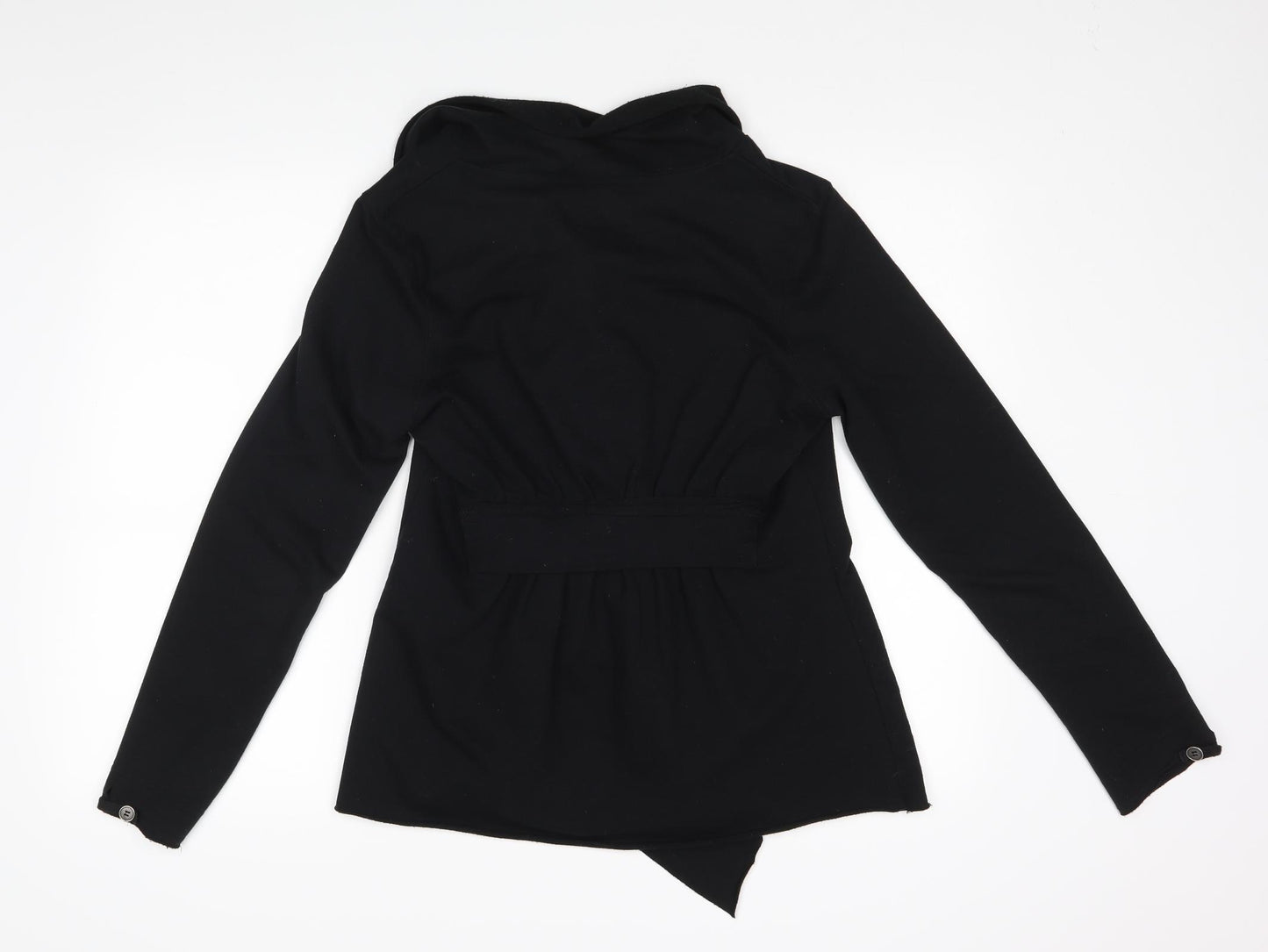 Poof Excellence Womens Black   Full Zip Jumper Size M