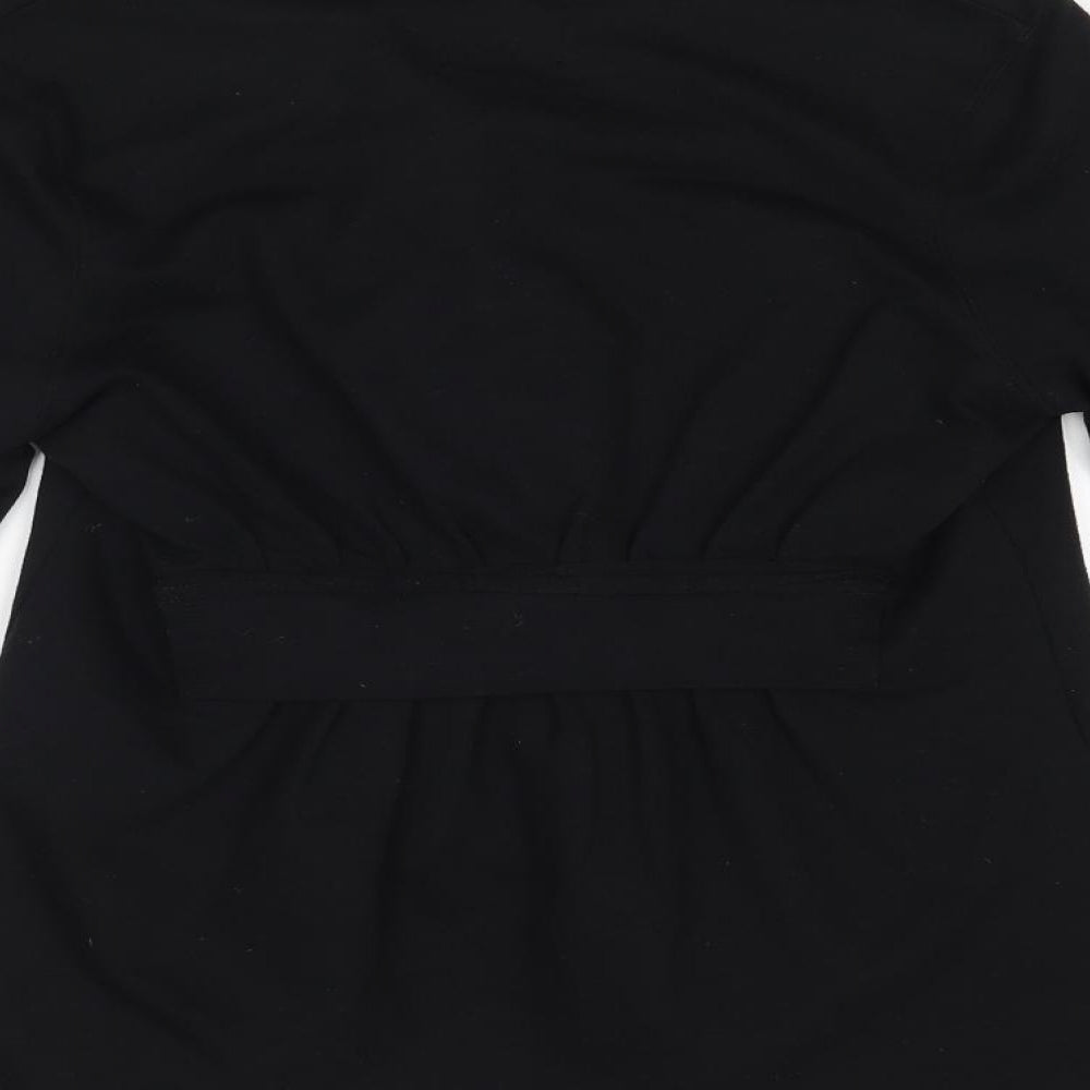 Poof Excellence Womens Black   Full Zip Jumper Size M
