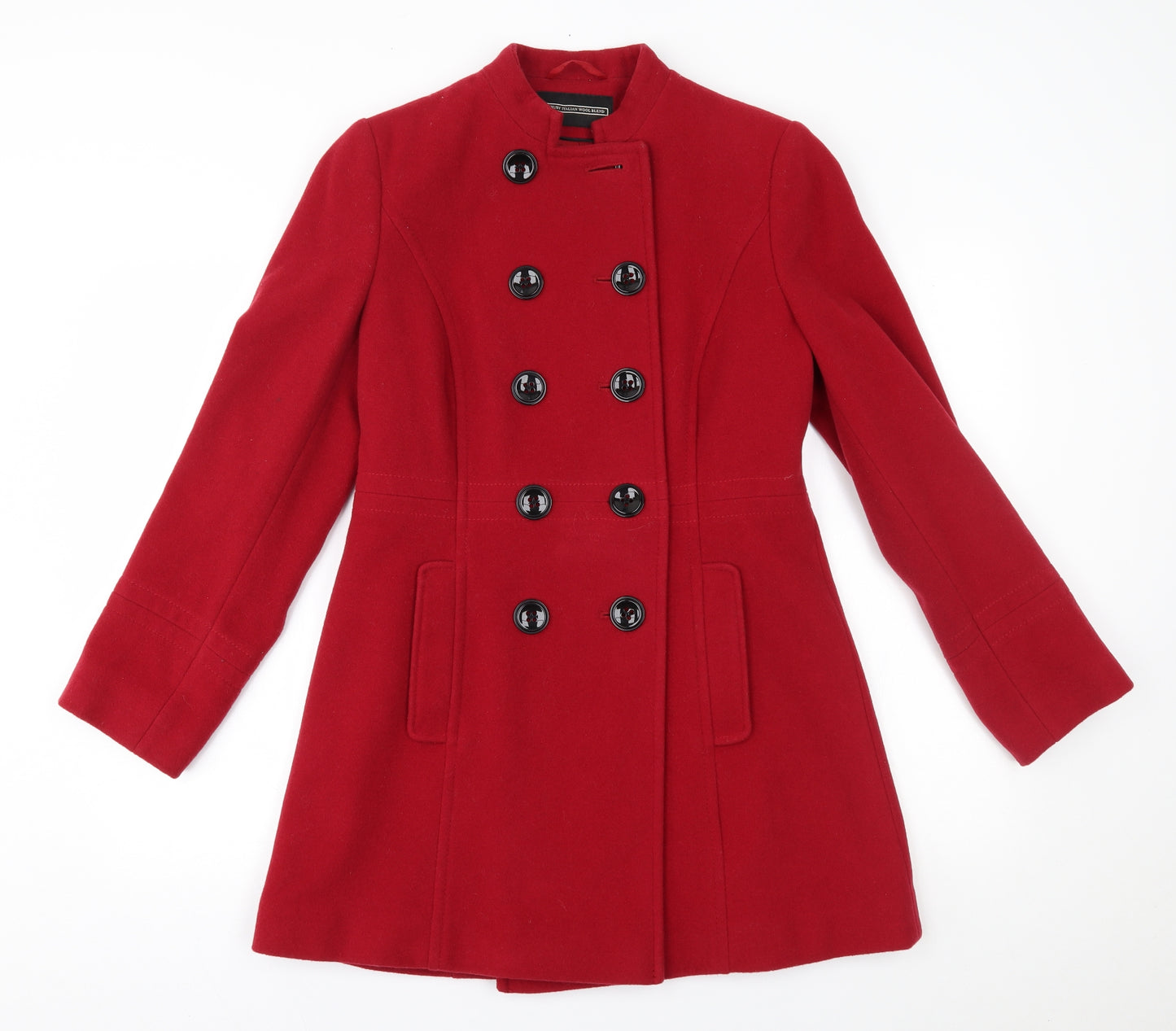 BHS Womens Red   Overcoat Coat Size 10