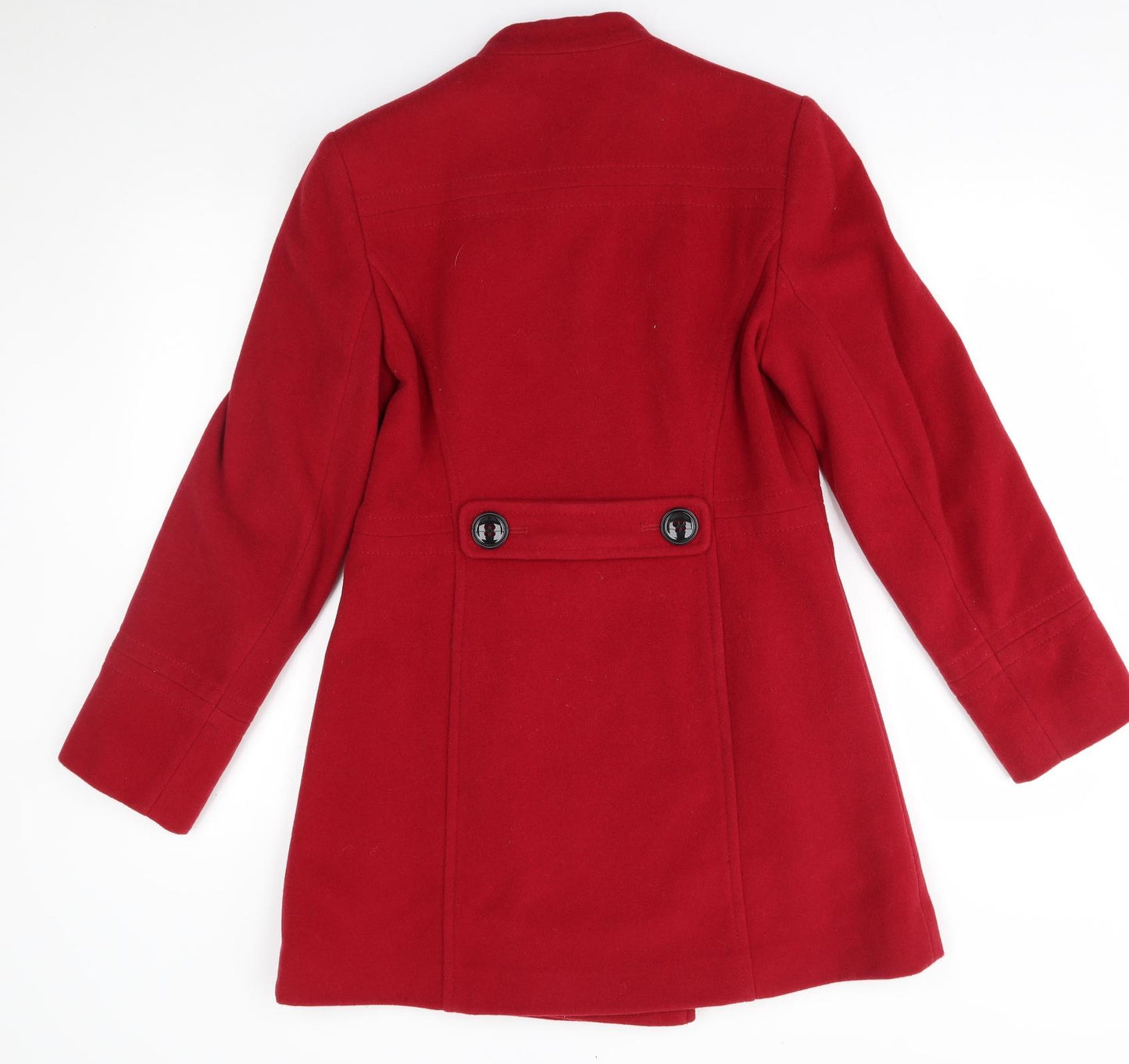 BHS Womens Red   Overcoat Coat Size 10