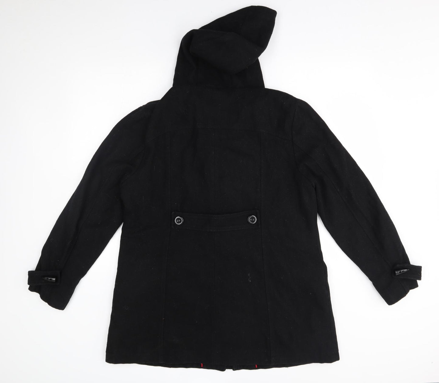 Debenhams Womens Black   Overcoat Coat Size 16