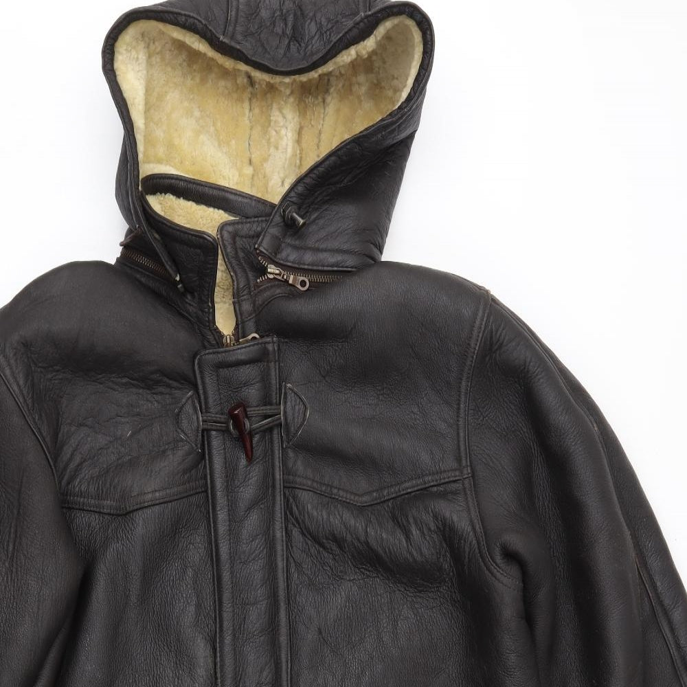Preworn Mens Brown   Parka Coat Size L