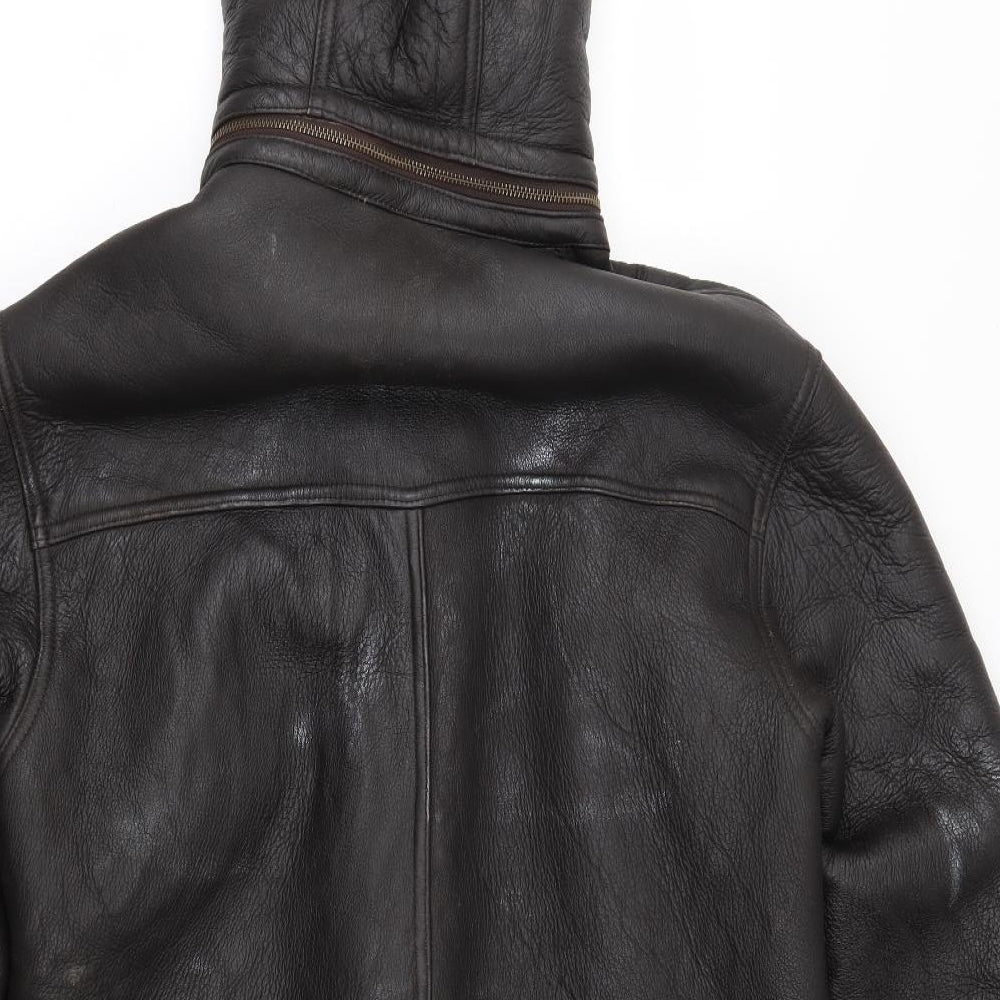 Preworn Mens Brown   Parka Coat Size L