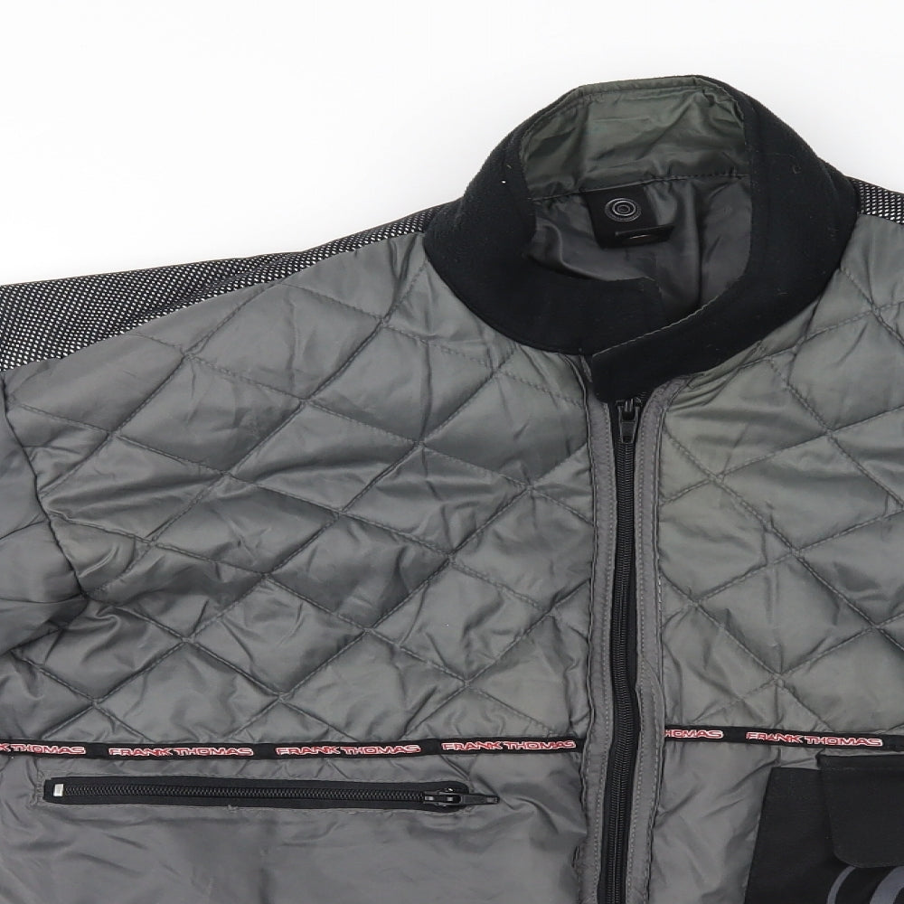 Frank Thomas Mens Grey   Biker Coat Size XL  - Removable Lining for Frank Thomas Motorcycle coat