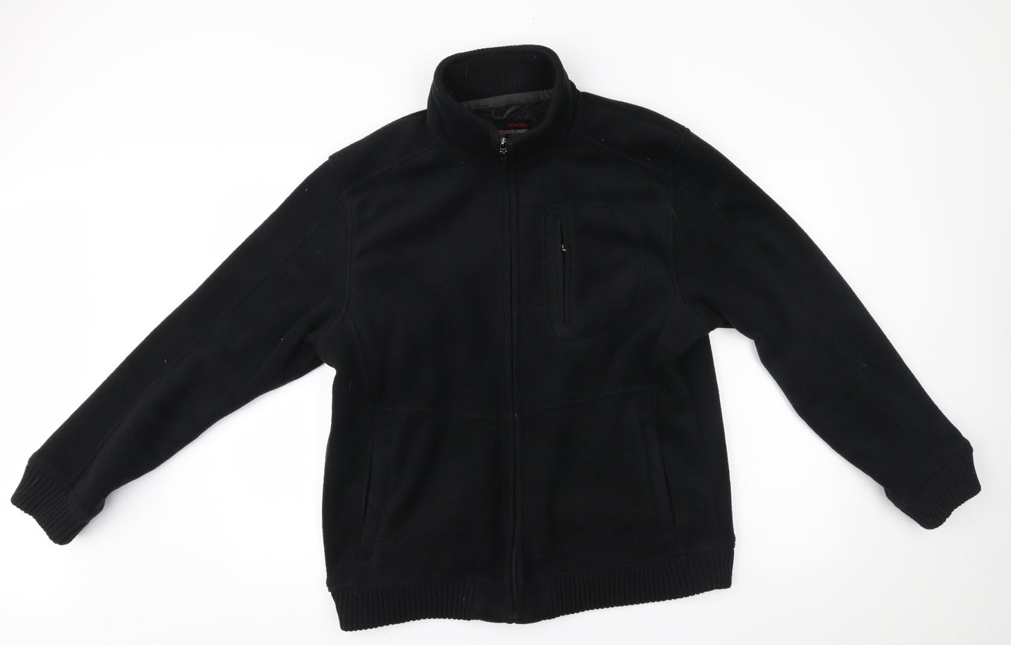 Primark Mens Black   Full Zip Sweatshirt Size XL