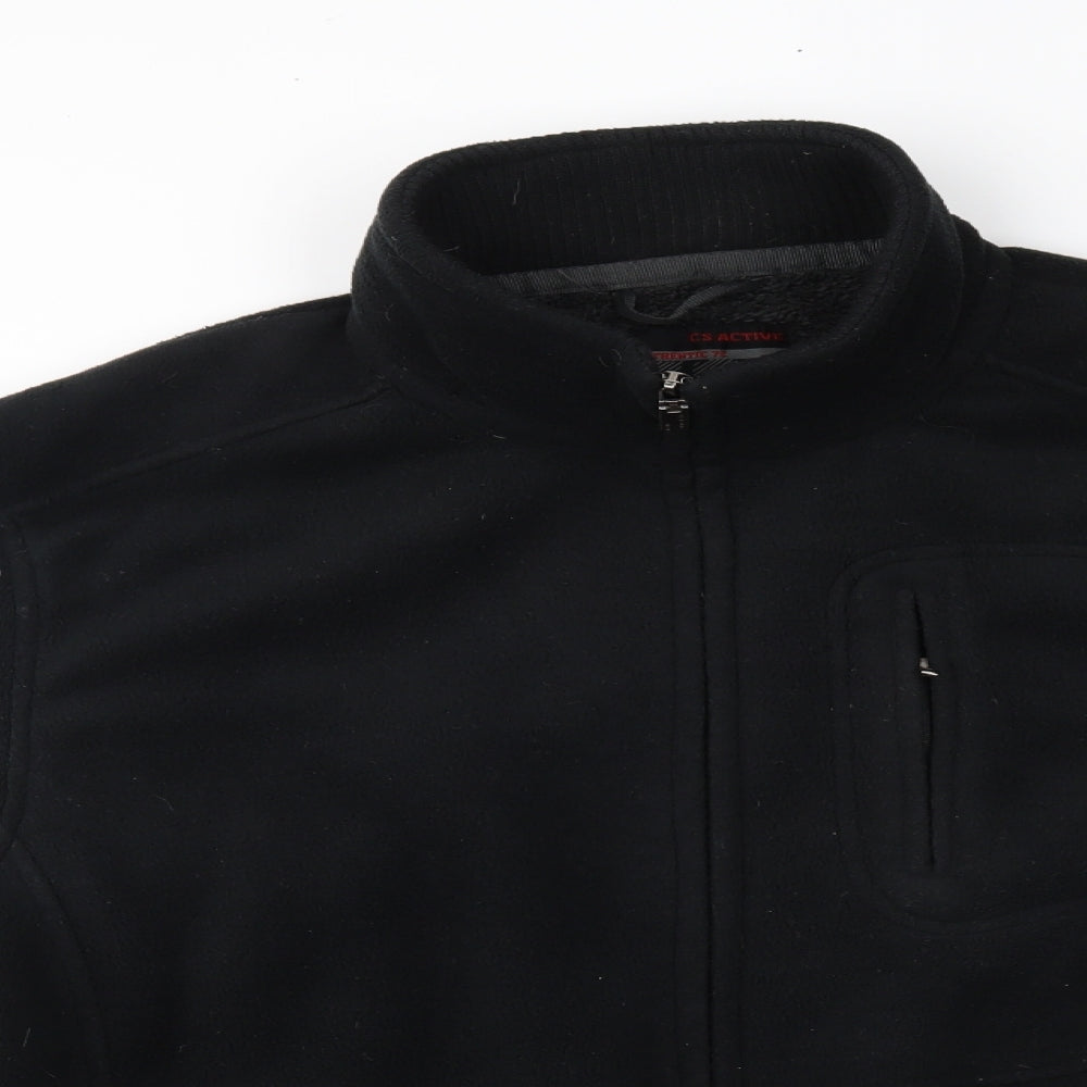 Primark Mens Black   Full Zip Sweatshirt Size XL