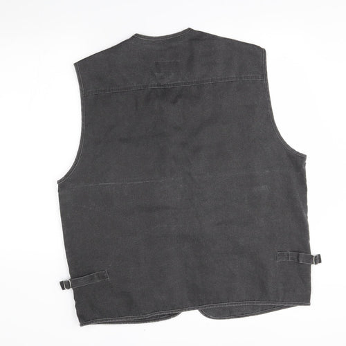 dunauone Mens Grey   Gilet Jacket Size 3XL