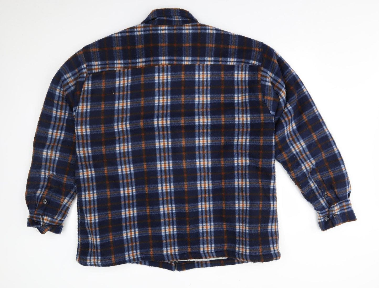Hoang Mens Blue Plaid  Jacket  Size 2XL