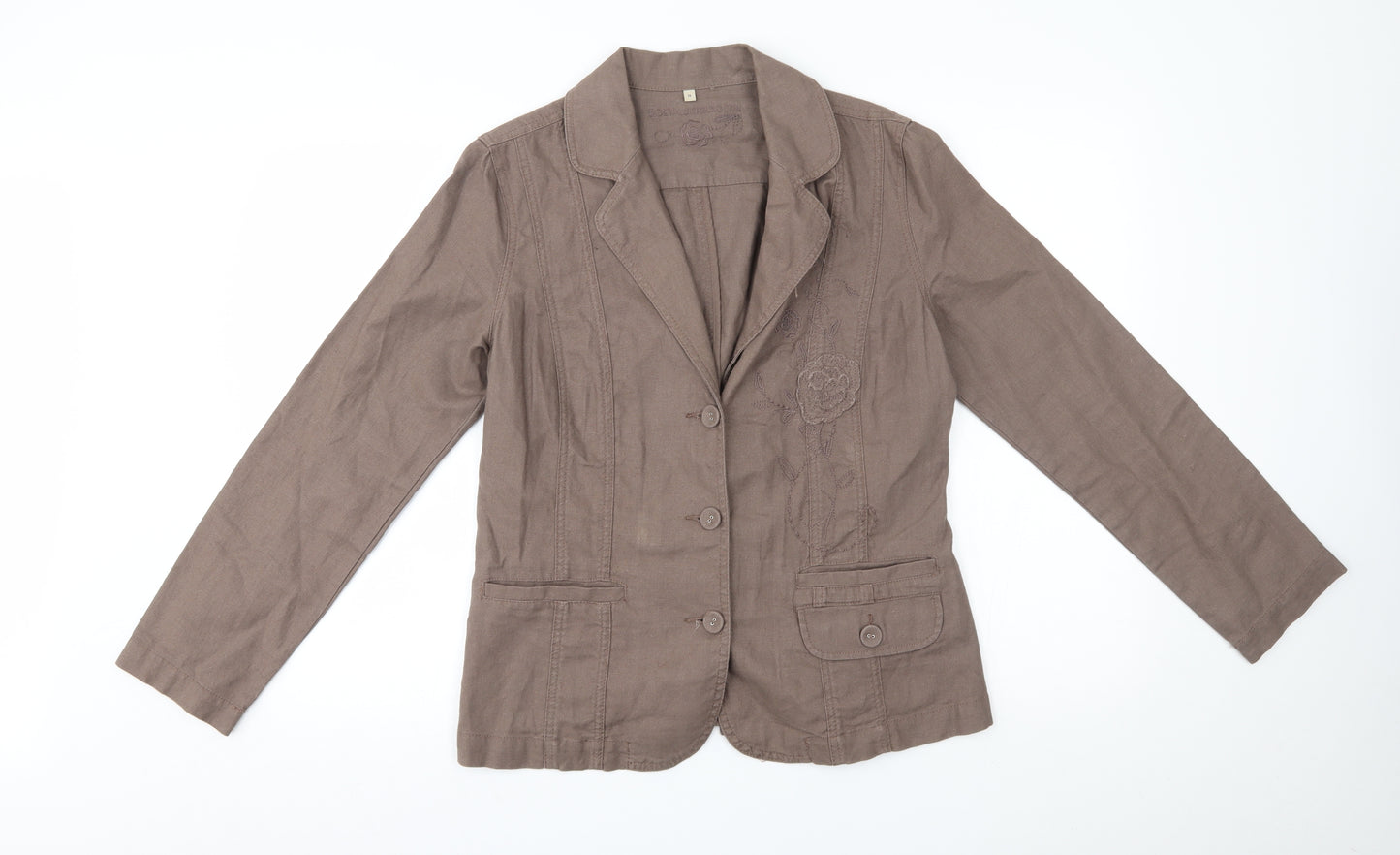 Rjr Womens Brown   Jacket Blazer Size 14