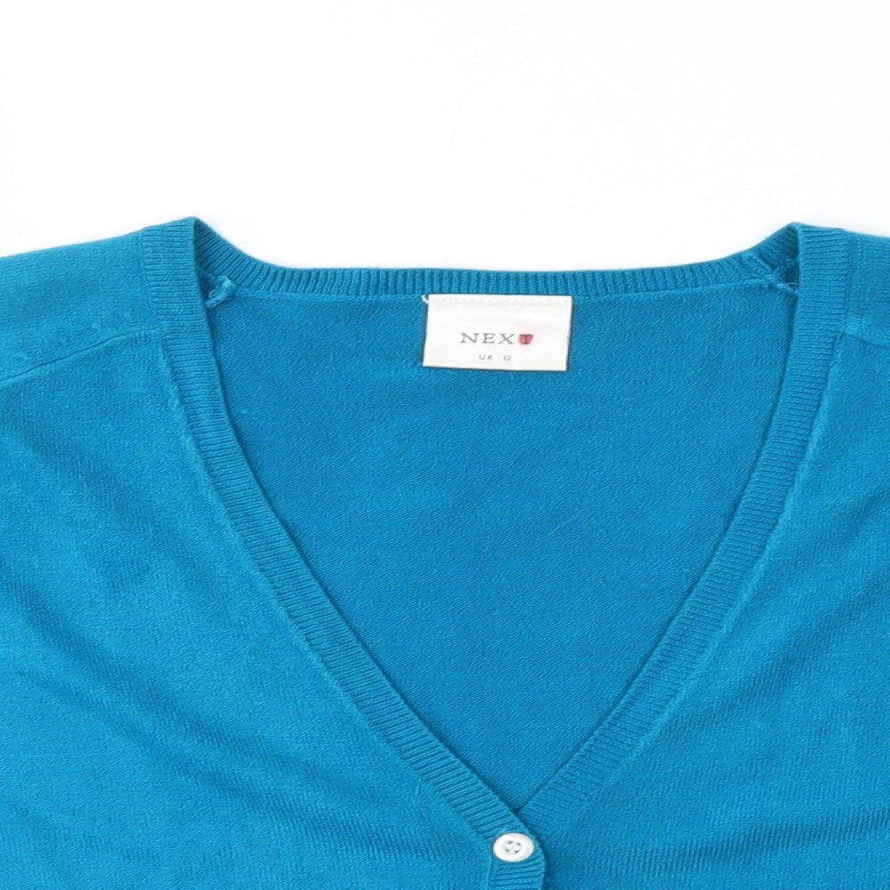 NEXT Womens Blue   Cardigan Jumper Size 12