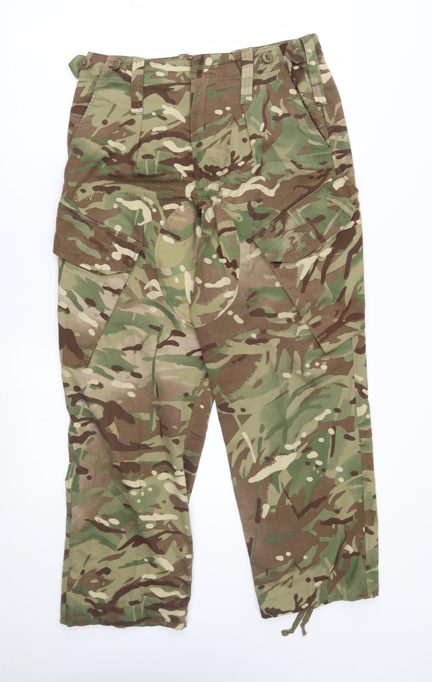 Preworn Mens Green Camouflage  Cargo Trousers Size 32 L28 in - cadet trousers