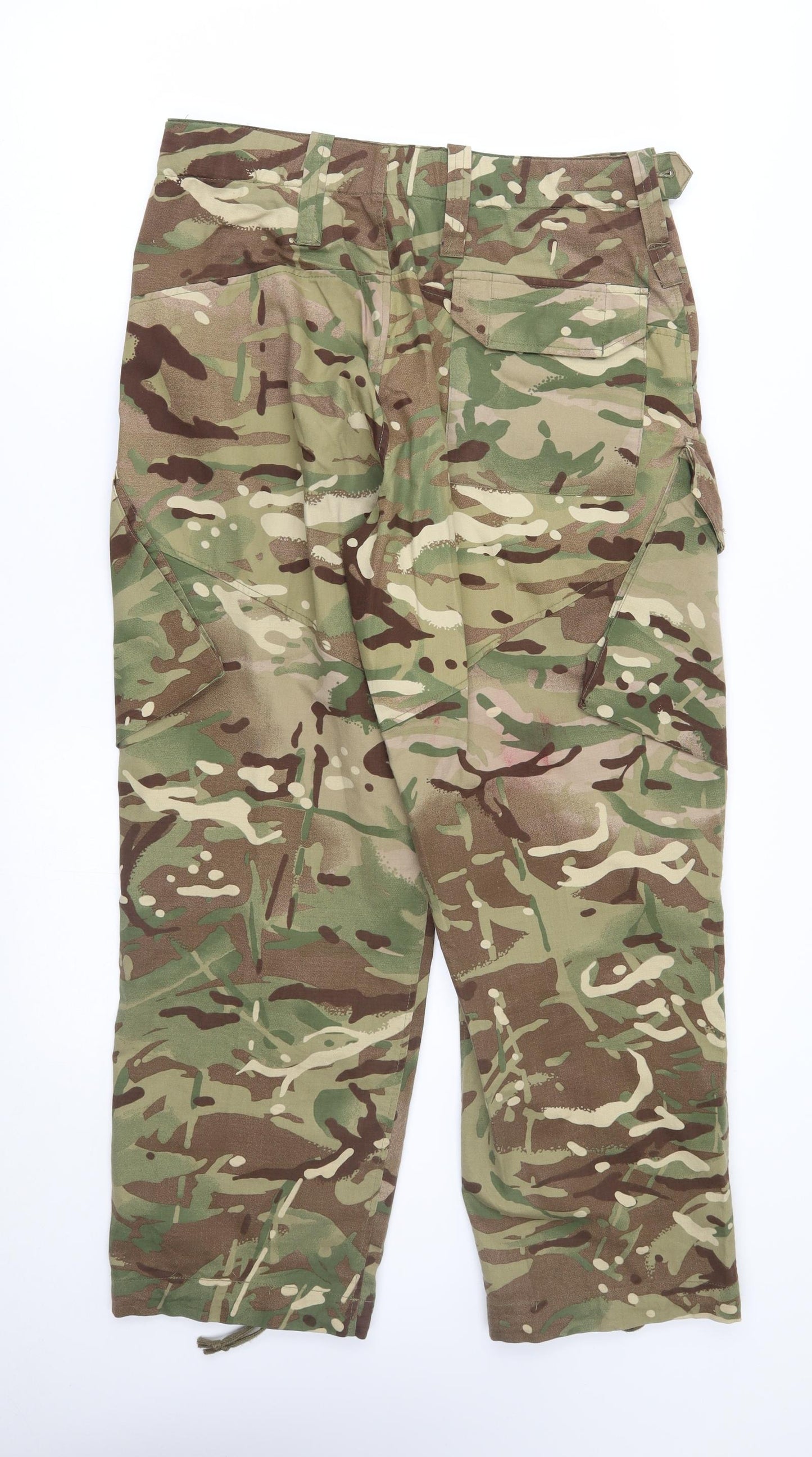 Preworn Mens Green Camouflage  Cargo Trousers Size 32 L28 in - cadet trousers