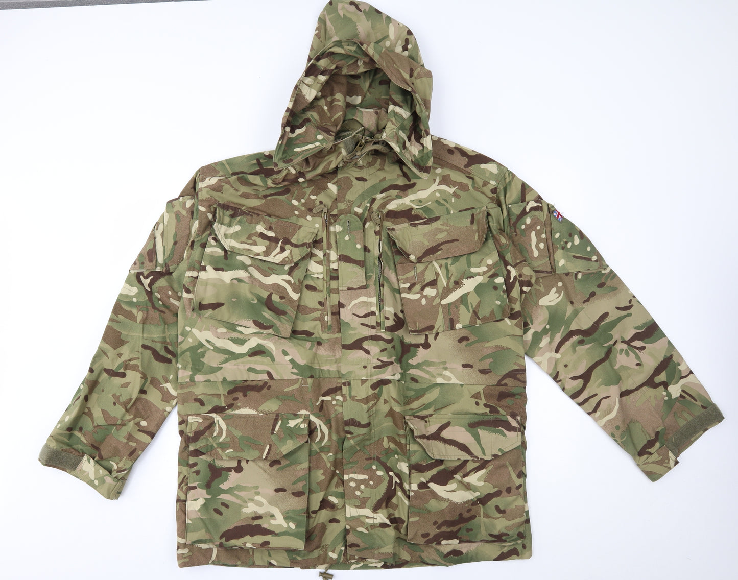 Preworn Mens Green Camouflage  Jacket Coat Size M  - cadet coat