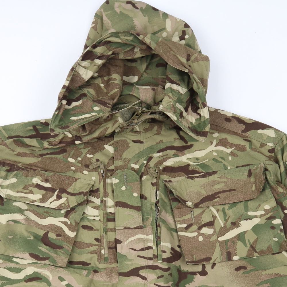 Preworn Mens Green Camouflage  Jacket Coat Size M  - cadet coat