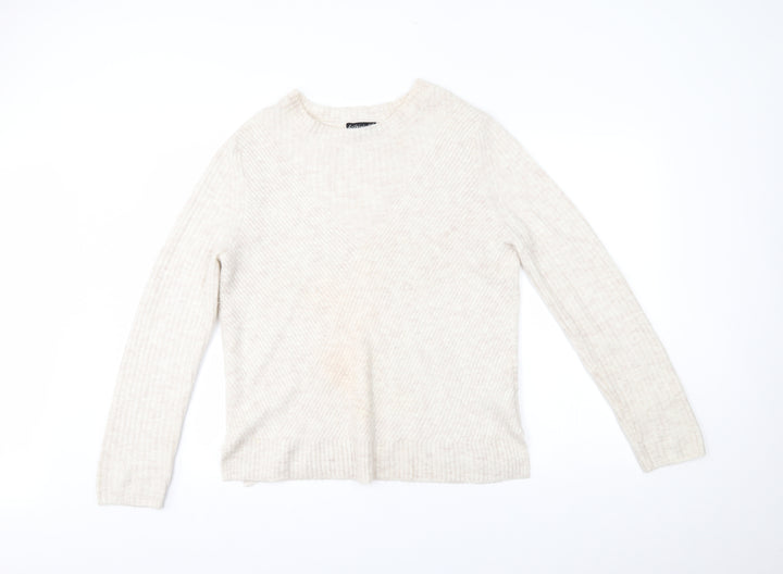 F&F Womens Beige Pullover Jumper Size 14
