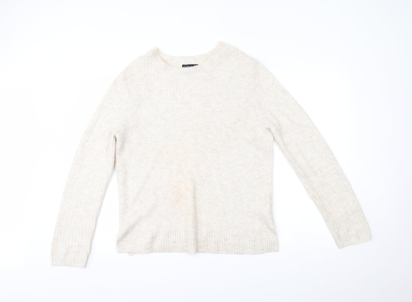 F&F Womens Beige   Pullover Jumper Size 14