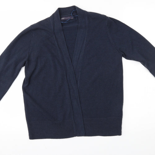 M&S Womens Blue   Cardigan Jumper Size M