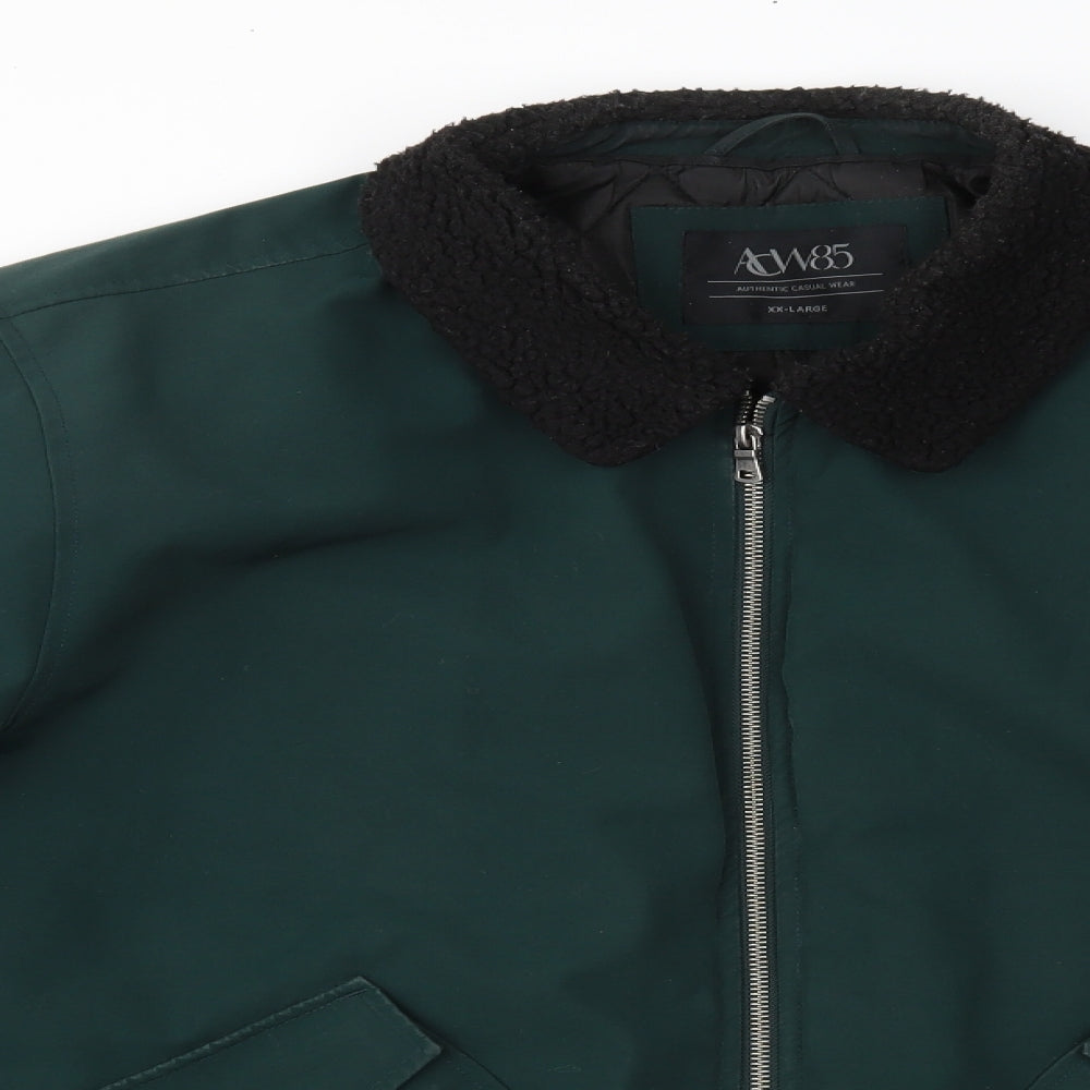 Matalan Womens Green   Bomber Jacket Coat Size 2XL