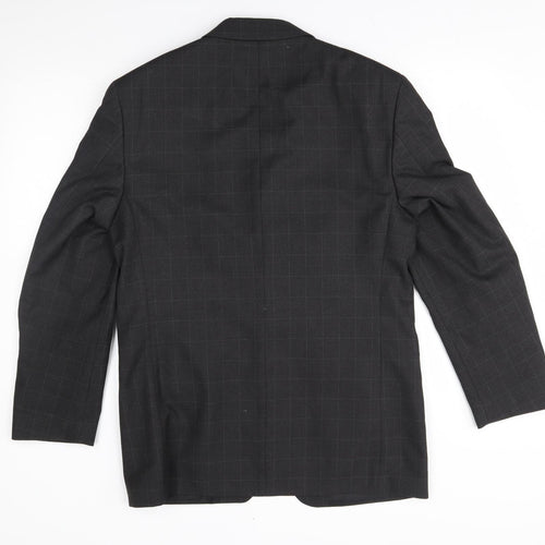 zantos Mens Grey Check  Jacket Blazer