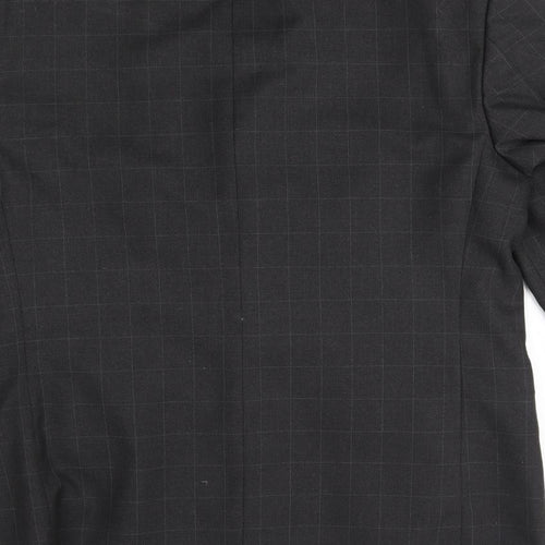 zantos Mens Grey Check  Jacket Blazer