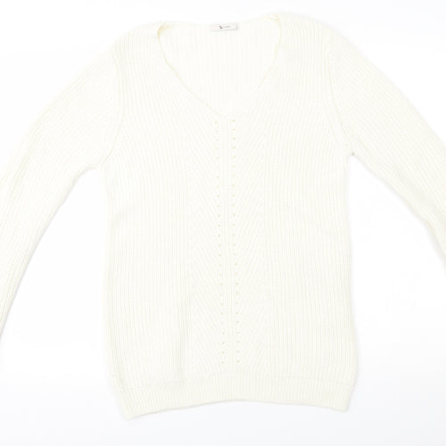 TU Womens Ivory   Pullover Jumper Size 12