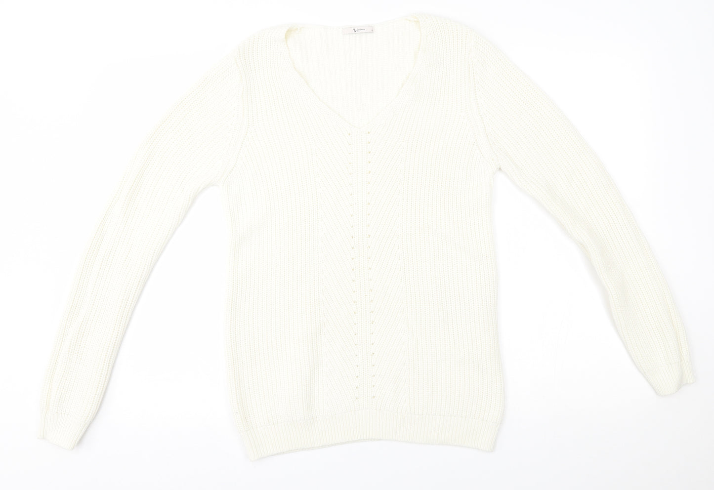 TU Womens Ivory   Pullover Jumper Size 12