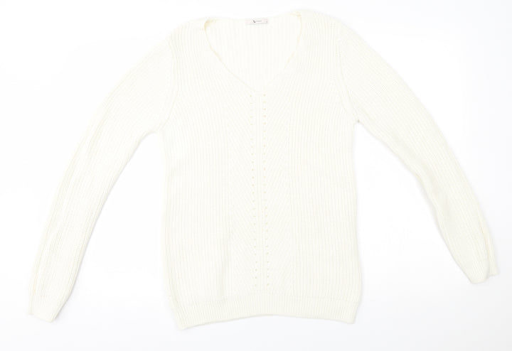 TU Womens Ivory   Pullover Jumper Size 12