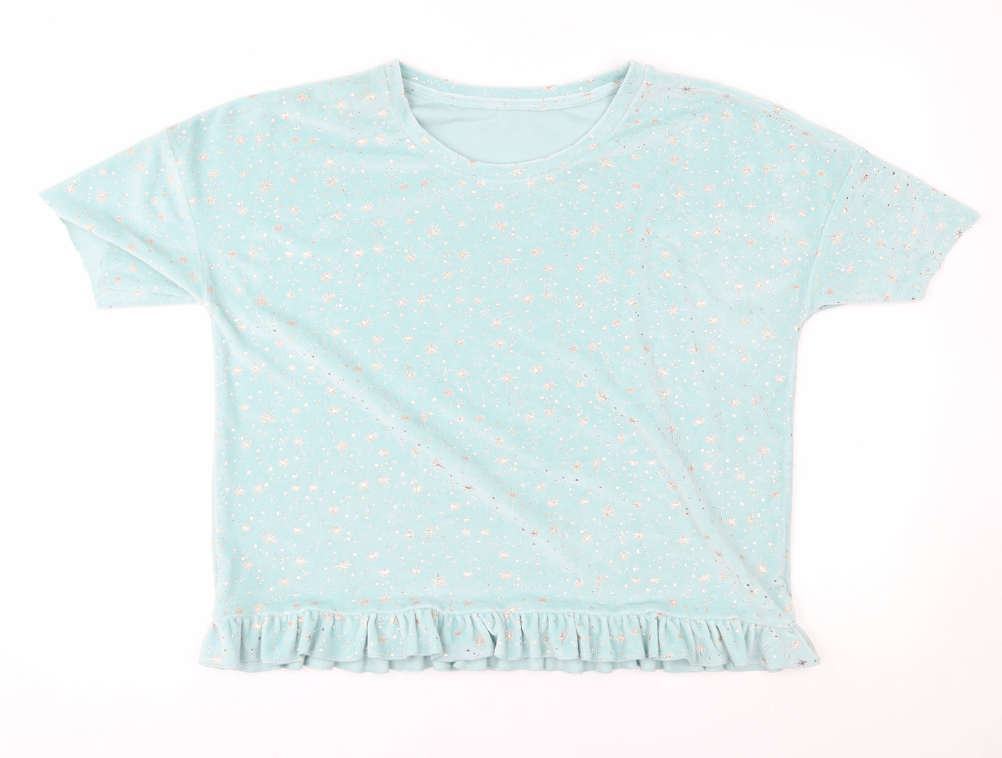 F&F Womens Blue   Pullover Jumper Size 12  - loungewear, shiny stars