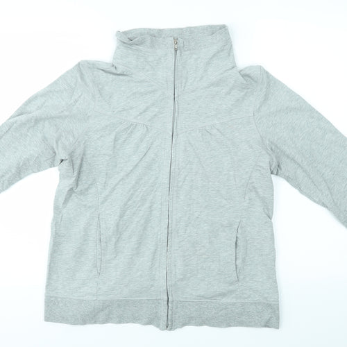 H&M Womens Grey   Full Zip Sweatshirt Size L