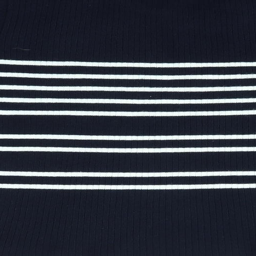 Topshop Womens Multicoloured Striped  Pullover Jumper Size 10