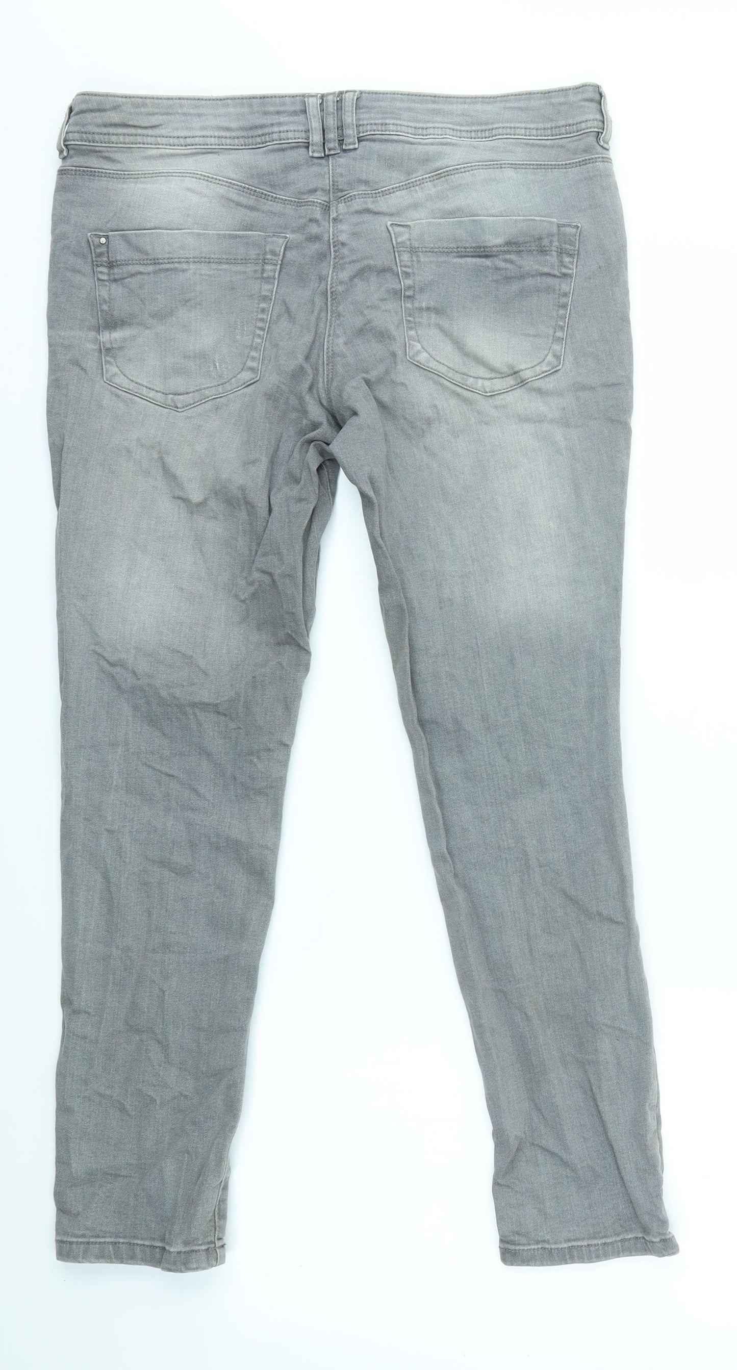 TU Womens Grey   Skinny Jeans Size 14 L26 in - SHORT