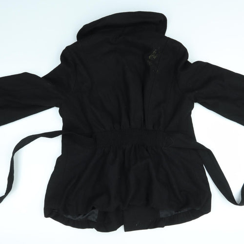 New Look Womens Black   Overcoat Coat Size 14